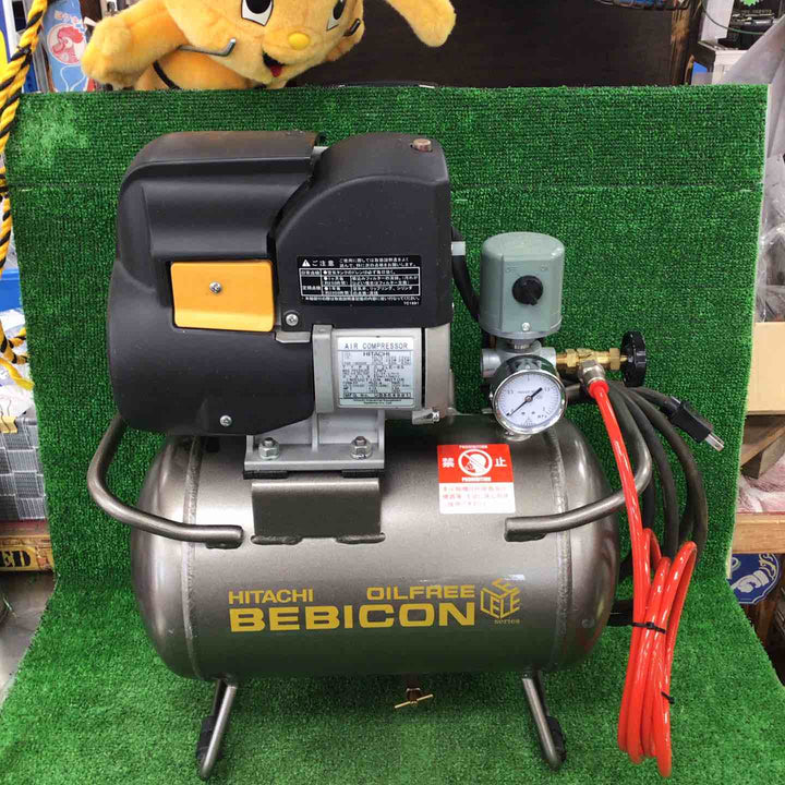 ◇日立産機(HITACHI) ベビコン 0.2LE-8S 常圧エアコンプレッサ【川崎店】