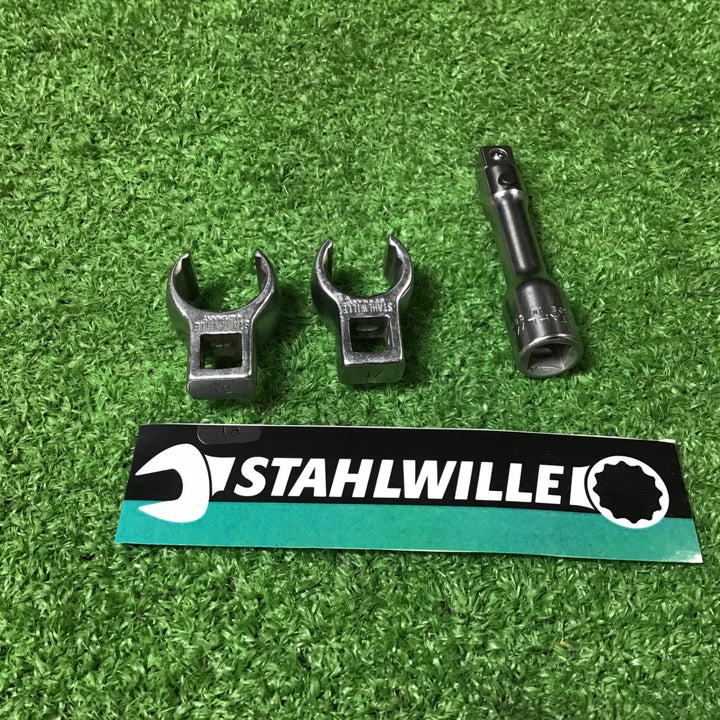 スタビレー/STAHLWILLE 3/8sq エクイックリリースキステンションバー、クローフットレンチ 3点セット 427/3QR【岩槻店】