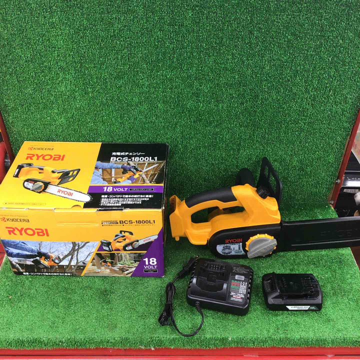◇リョービ(Ryobi) 充電式チェンソー BCS-1800L1 616900A【川崎店】