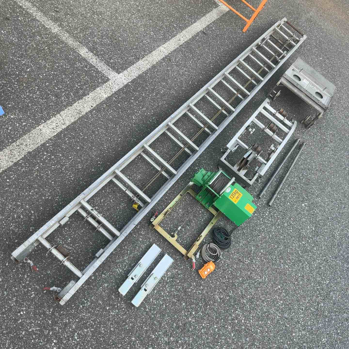 【店頭受取り限定】◇トーヨーコーケン(TKK)　2連スライド梯子瓦揚機 ニュージャンプ　荷揚げ機　NJP-MD7W2【川口店】
