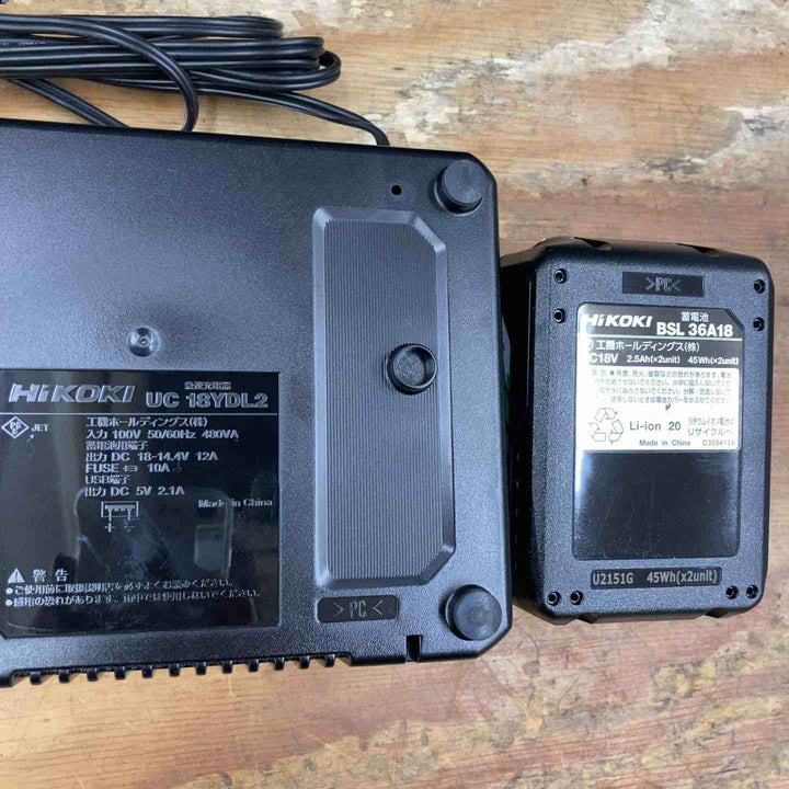 【美品】★ハイコーキ(HIKOKI ※旧:日立工機) コードレスセーバーソー CR18DA(XP) 18V セット【柏店】
