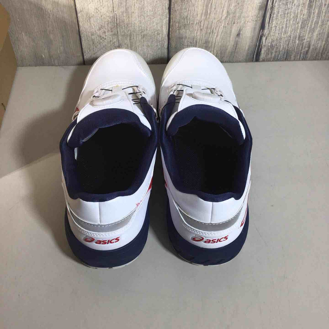【未使用品】 アシックス 安全靴 ウィンジョブ CP306BOA ホワイトxクラシックレッド 27cm asics 【戸田店】