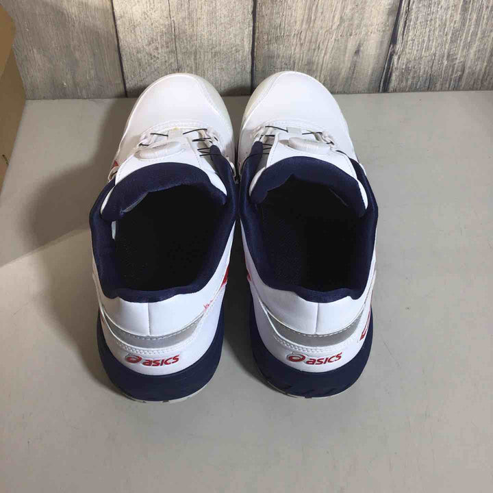 【未使用品】 アシックス 安全靴 ウィンジョブ CP306BOA ホワイトxクラシックレッド 27cm asics 【戸田店】