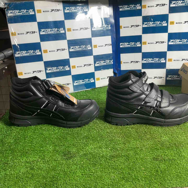 ◇アシックス ウィンジョブCP302 ブラック*ブラック 25.5cm FCP302.9090-25.5【草加店】