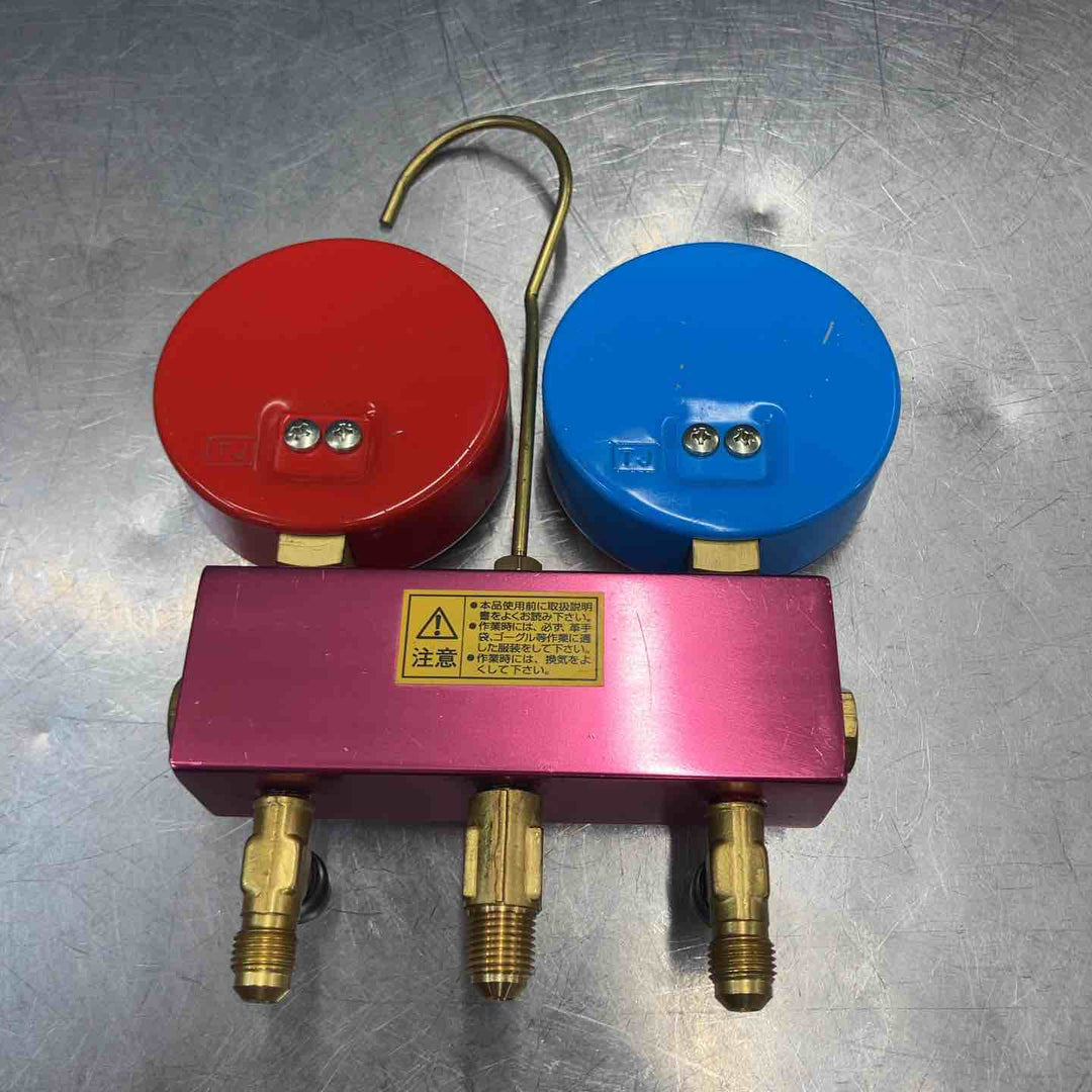 【中古品】 イチネンタスコ(TASCO) ゲージマニホールド TA141L/TA140AFK R410A用 エアコン 真空ポンプ 【東大和店】