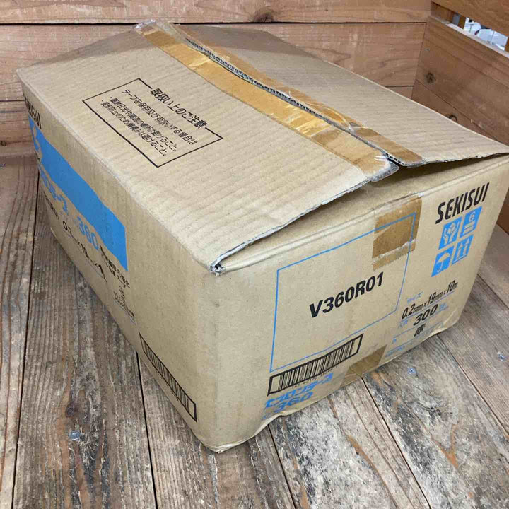 セキスイ(SEKISUI) 積水 エスロンテープ No.360 V360R01 塩化ビニル (0.2mmx19mmx10ｍ・赤)300個【所沢店】