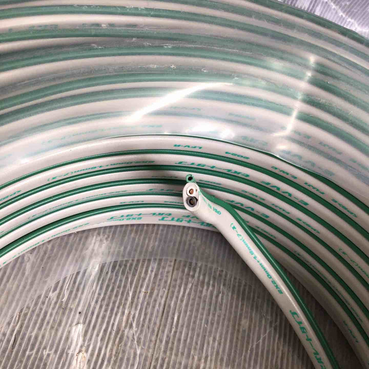 富士電線 E-VVF セパレートタイプ 2mm 2心+アース1.6mm 100m巻 E-VVF2C×2.0+アース1.6×100m【草加店】