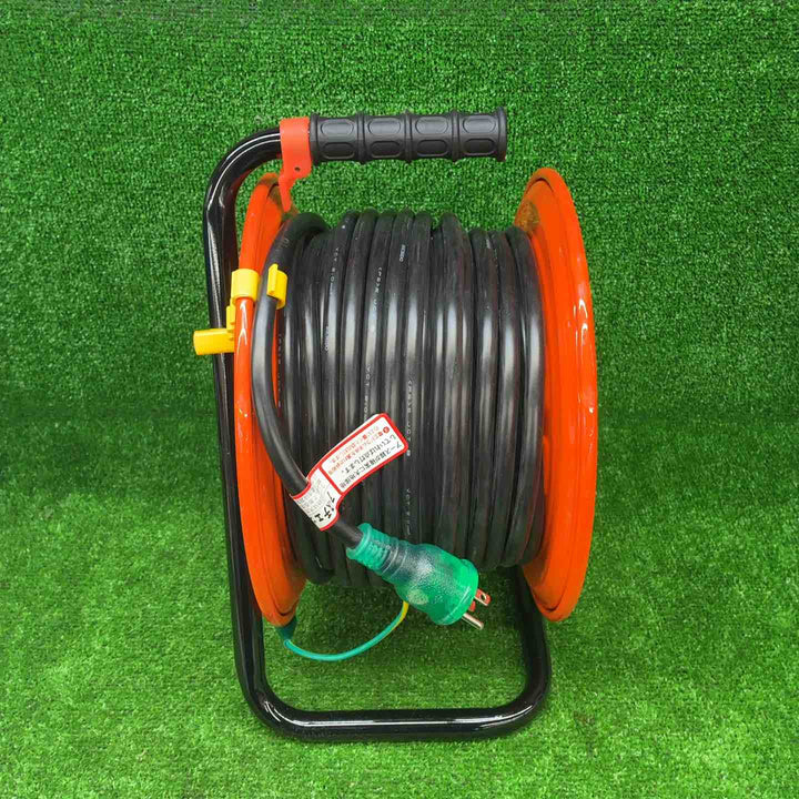 【未使用品】 コードリール 100V アースチェック 温度センサー付 漏電保護専用ブレーカー付 30m GNF-EB34 【藤沢店】