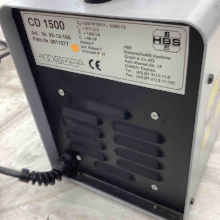 大同興業 HBS スタッド溶接機 CD 1500 100V/200V 50/60Hz【動作確認済】【越谷店】
