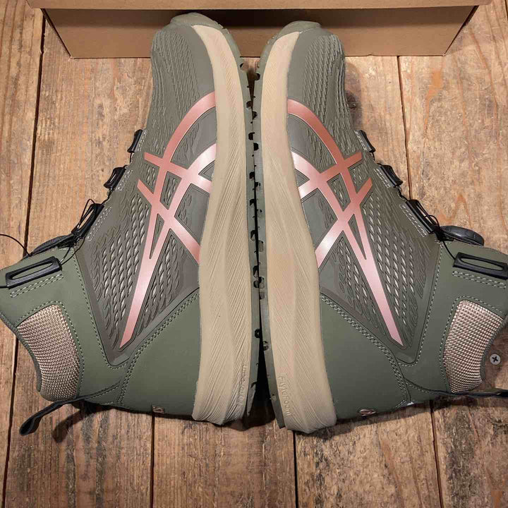 【中古極美品！】◇[アシックス] 安全靴 ウィンジョブ CP122 BOA マントルグリーン/ローズゴールド 26.5cm BOA　1273A117-300【所沢店】