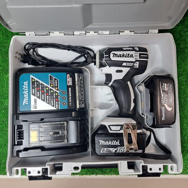 ★マキタ(makita) コードレスインパクトドライバー TD149DRFXW 6.0Ahバッテリー1個、3.0Ahバッテリー1個【岩槻店】