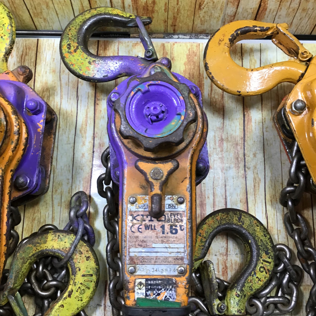 KITO(キトー) レバーブロック LB016　3個セット　【川崎店】