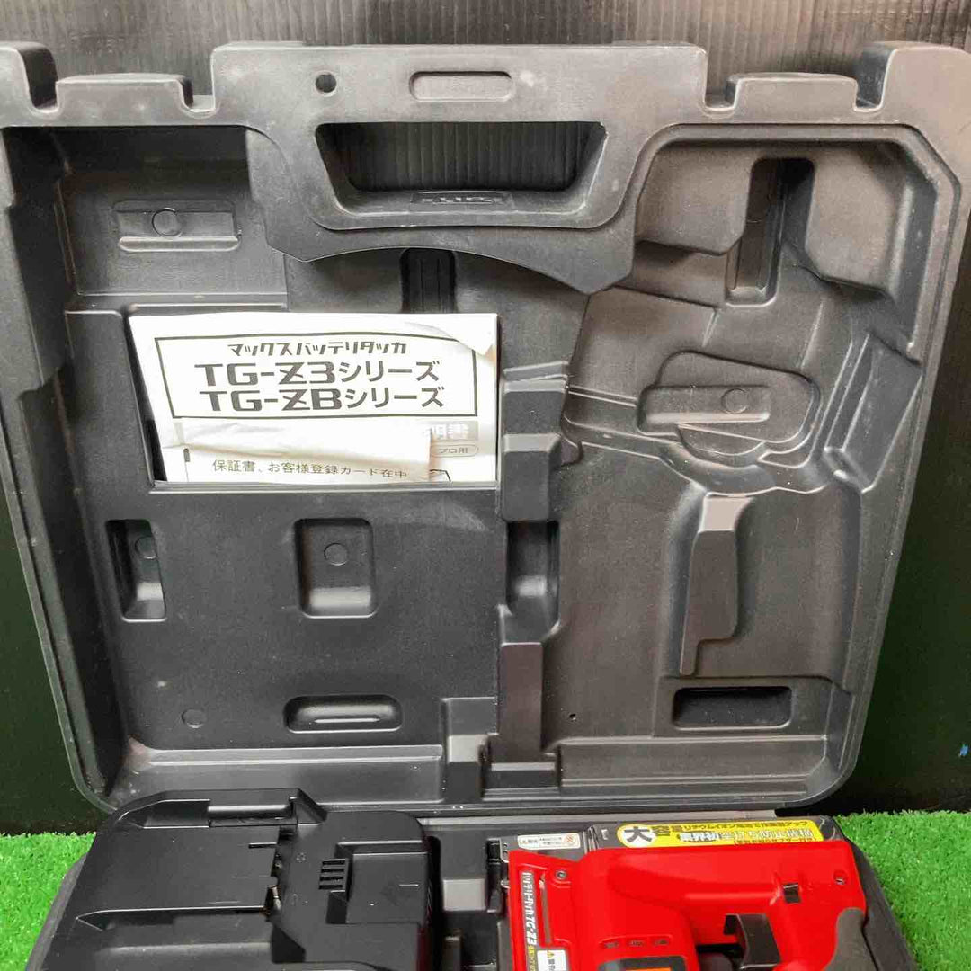 ◇マックス(MAX) コードレスタッカ TG-Z3-BC 14.4V1.5Ahバッテリー1個付き【岩槻店】