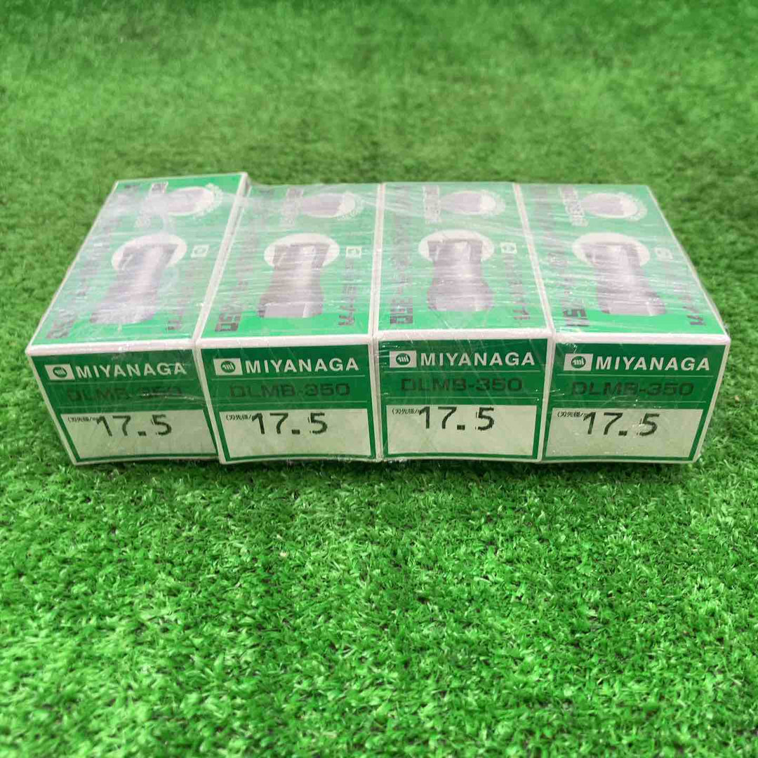 4本セット　ミヤナガ　磁気ボール盤カッター　デルタゴンメタルボーラー350　φ17.5 DLMB35175【富山店】◇Y5コン