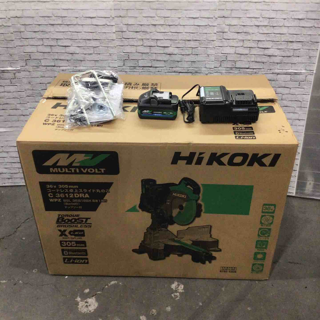 【店頭受取り限定】★ハイコーキ(HIKOKI ※旧:日立工機) コードレス卓上スライド丸ノコ C3612DRA(WPZ)【川口店】