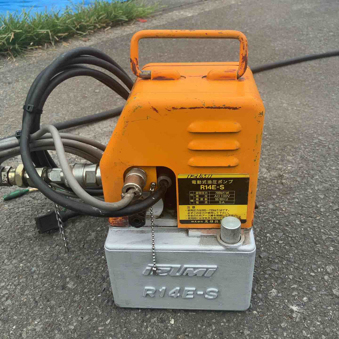 【中古品/店頭受取り限定】泉精器(IZUMI) パイプベンダー PB-10N 電動式油圧ポンプ R14E-S シュー付属【東大和店】