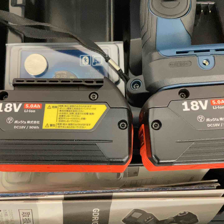 ◇Bosch Professional(ボッシュ)18V コードレスインパクトドライバー (5.0Ahバッテリーx2個･充電器･ベルトフック・キャリングケース付) GDX18V-210C【狭山】