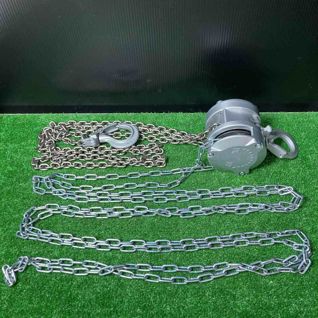【美品】★KITO(キトー) チェーンブロック CX005 (CX1A) 定格荷重500kg　揚程2.5m【岩槻店】