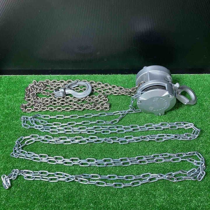 【美品】★KITO(キトー) チェーンブロック CX005 (CX1A) 定格荷重500kg　揚程2.5m【岩槻店】