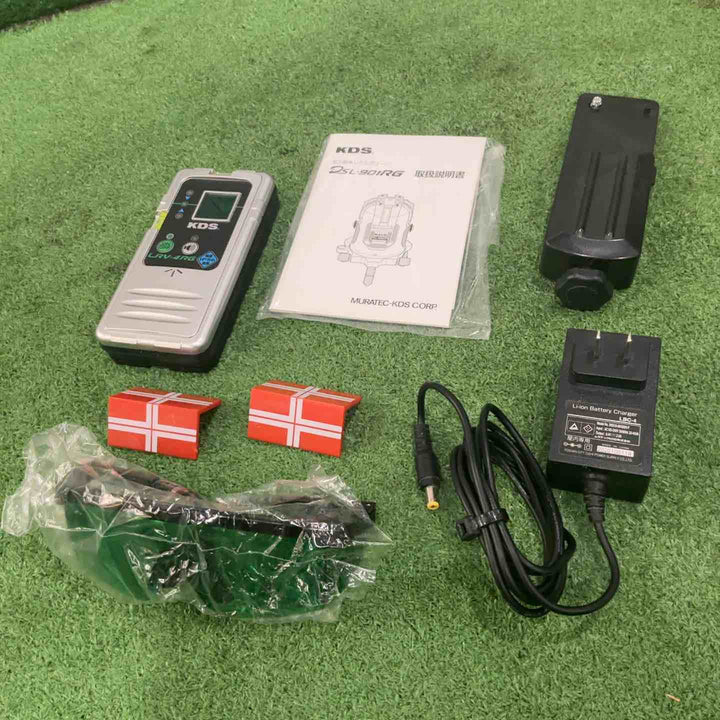 ◇ムラテックKDS 電子整準ラインレーザー墨出器 DSL-901RG ミントグリーン 動作確認済【川口店】