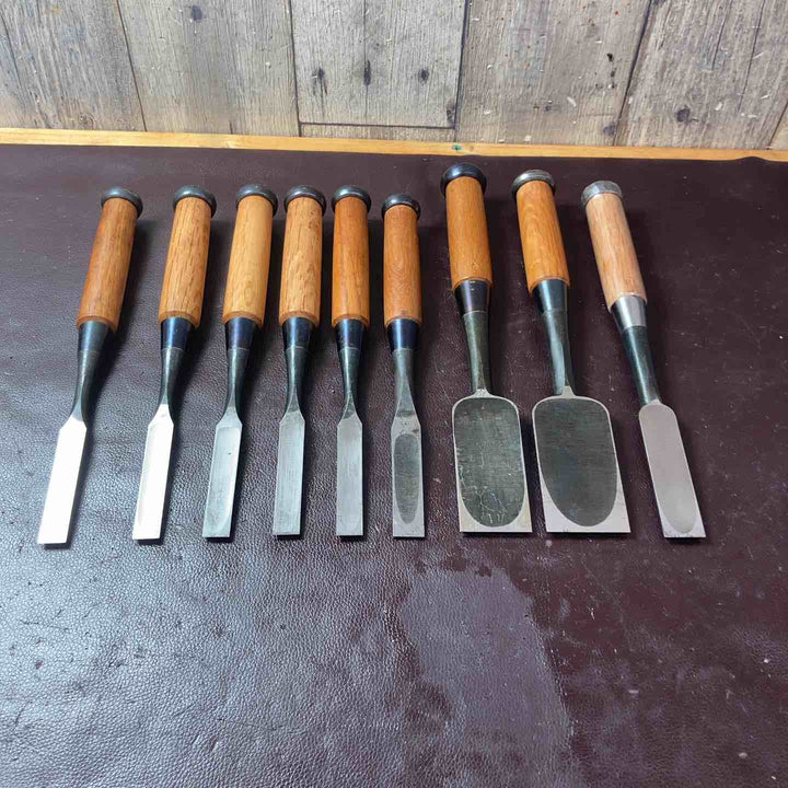 【中古美品】 鑿(のみ) 9本まとめ 左弘 別打 金剛力 政宗 忠綱 平義 【東大和店】