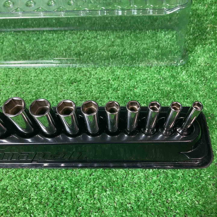 【中古品】▲スナップオン(Snap-on) 1/4 6角ディープソケット12個セット PAKTY314 マグネットホルダー付き【岩槻店】