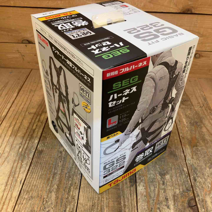 【未使用品】タジマ(Tajima) ハーネスGS＋巻取式ダブルランヤードERL2セット Lサイズ A1GSLER-WL2BK【所沢店】