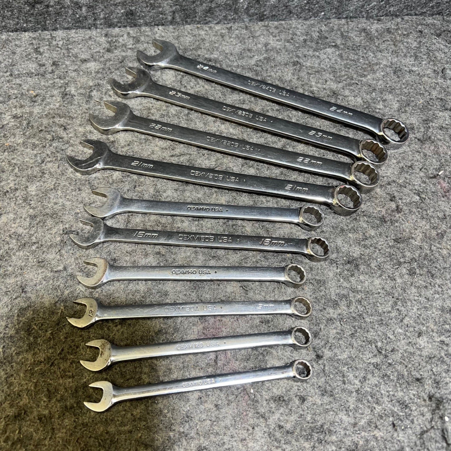 Snap-on/スナップオン コンビネーションレンチ 10本セット OEXM110/120