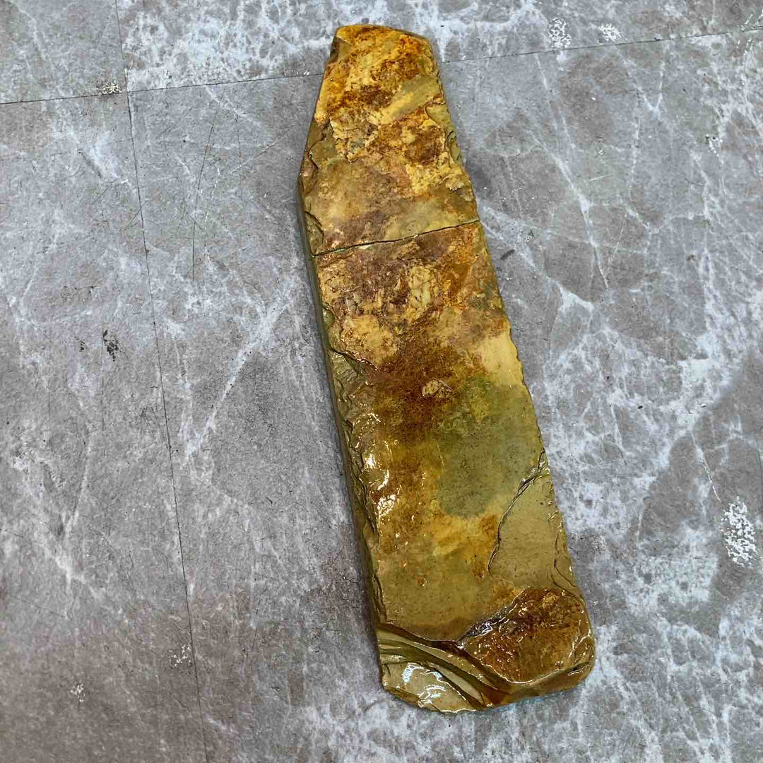 天然砥石 加藤鉱山中山本戸前入混浅黄砥石　仕上砥石【八潮店】