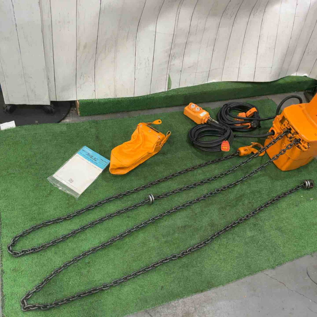 【店頭受取り限定】◇電動ウインチ(チェーン) キトー(KITO) EF2E 荷重490kg ファルコン 動作確認済【川口店】