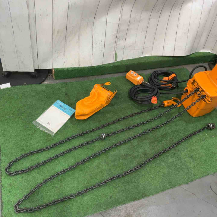 【店頭受取り限定】◇電動ウインチ(チェーン) キトー(KITO) EF2E 荷重490kg ファルコン 動作確認済【川口店】