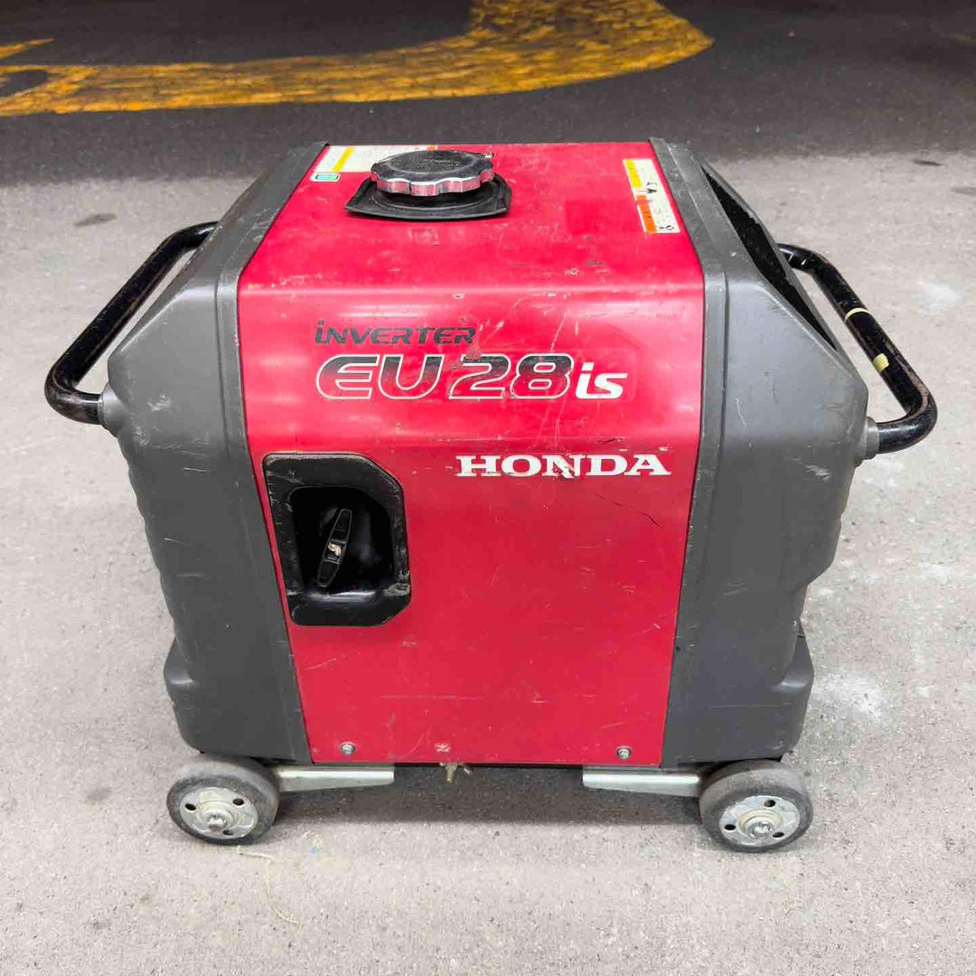 【中古・店頭受取り限定】 ホンダ HONDA インバーター発電機 EU28iS 車輪あり バッテリ付き セルスタート搭載 防災 非常用電源 【桶川店】