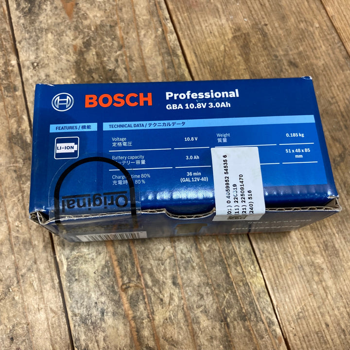 ボッシュ(BOSCH) コードレスディスクグラインダー GWS10.8V-76H 差込式バッテリー(GBA10.8V3.0Ah)1個 充電器(GAL12V-40) セット【所沢店】