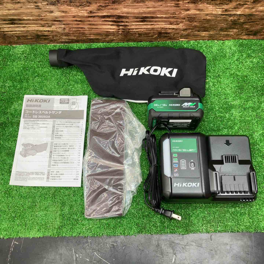 ハイコーキ(HIKOKI ※旧:日立工機) コードレスベルトサンダー SB3608DA(XPZ)【川越店】