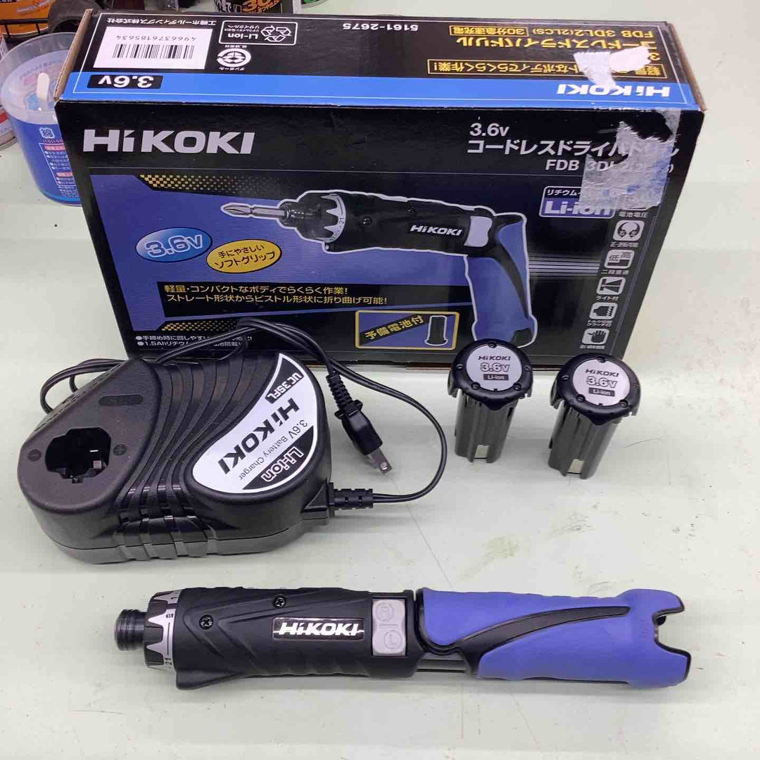 HiKOKI(旧日立工機) コードレスドライバドリル FDB3DL2(2LCS)【越谷店】