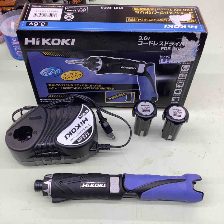 HiKOKI(旧日立工機) コードレスドライバドリル FDB3DL2(2LCS)【越谷店】