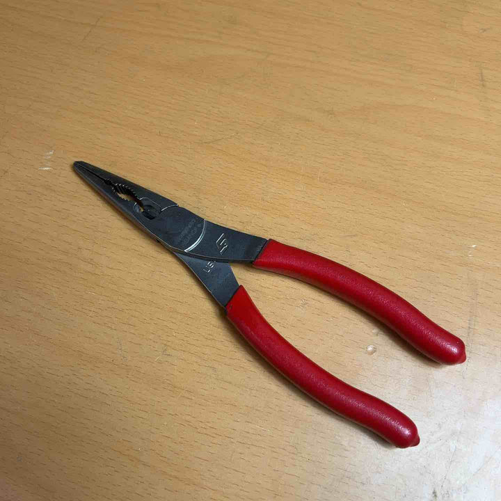 Snap-on スナップオン ニードル ノーズプライヤー ラジオペンチ 赤 196ANCF　【越谷店】