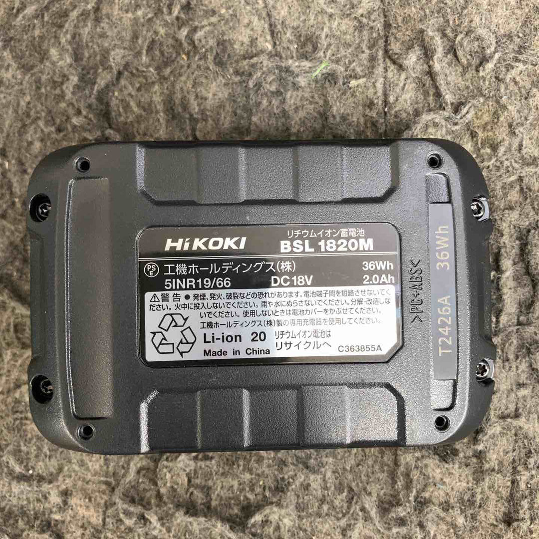 【中古品】 ハイコーキ/HIKOKI リチウムイオンバッテリー 18V/2.0Ah BSL1820M 【鴻巣店】