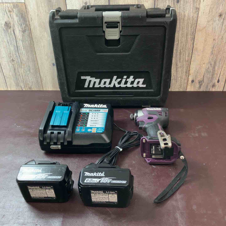 【中古品】 マキタ(makita) 18V コードレスインパクトドライバー TD173DGXAP フルセット パープル/紫 【東大和店】