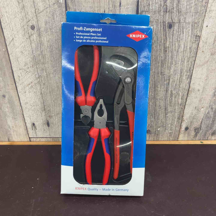 【中古品】クニペックス(KNIPEX) ペンチ0302180/電工ニッパ7002160/プライヤー8701250 3点セット 【東大和店】