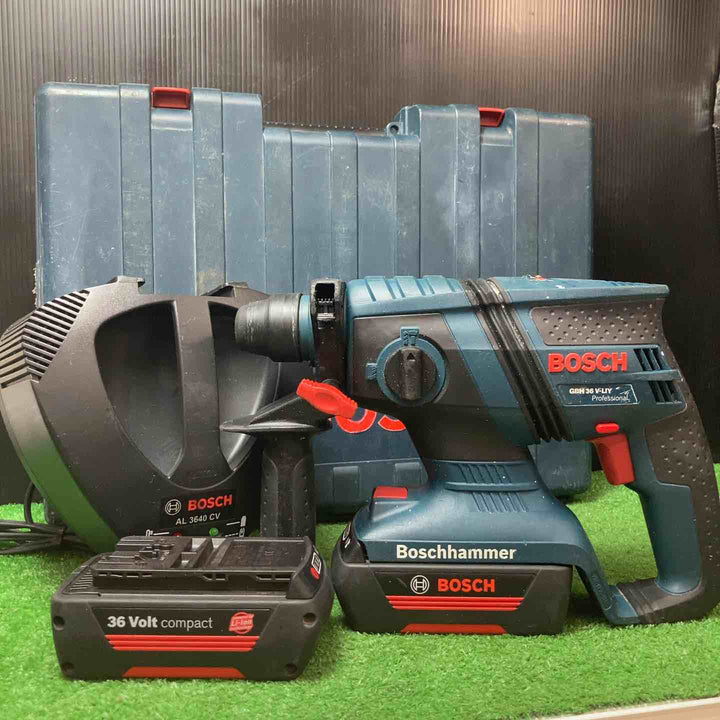 【中古品】★ボッシュ(BOSCH) コードレスハンマドリル GBH36V-LIY バッテリー2個、充電器付き【岩槻店】