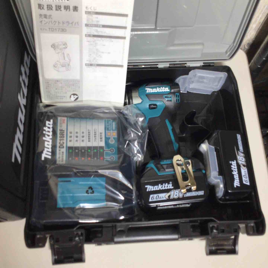 【未使用品】 マキタ makita コードレス インパクトドライバー TD173DRGX 4台 インパクト 青 ブルー 純正 純正品 【戸田店】