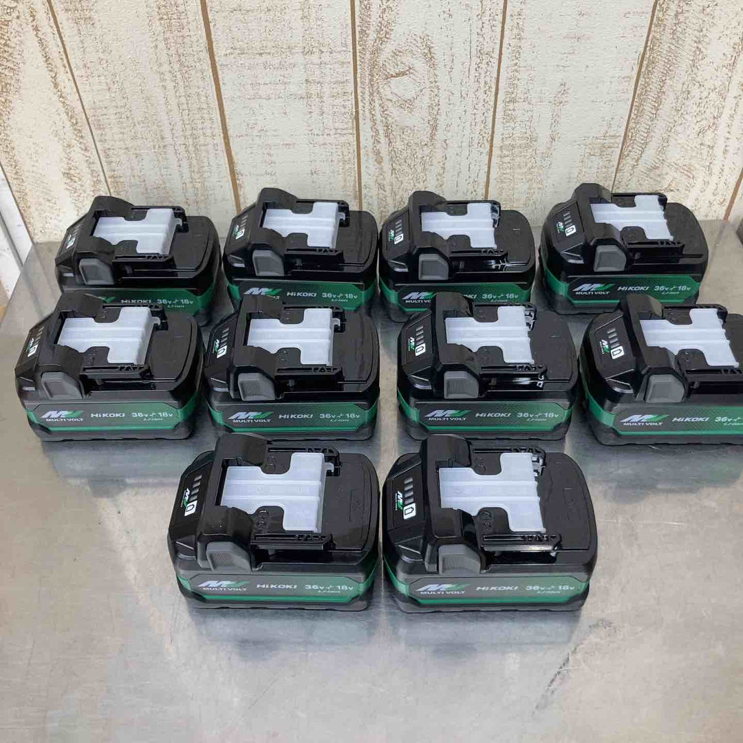 【未使用品】メーカー純正 まとめ売り★ハイコーキ(HIKOKI ※旧:日立工機) リチウムイオンバッテリー 36V/2.5Ah BSL36A18X 10点 純正品【柏店】