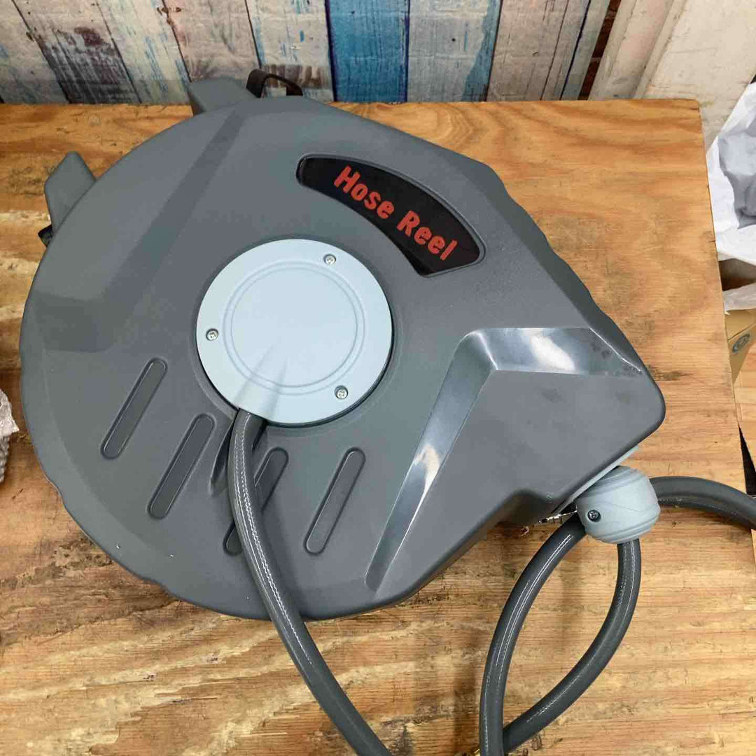 【未使用品】優品研究所 エアホースリール 自動巻取 壁掛け式 20M【柏店】