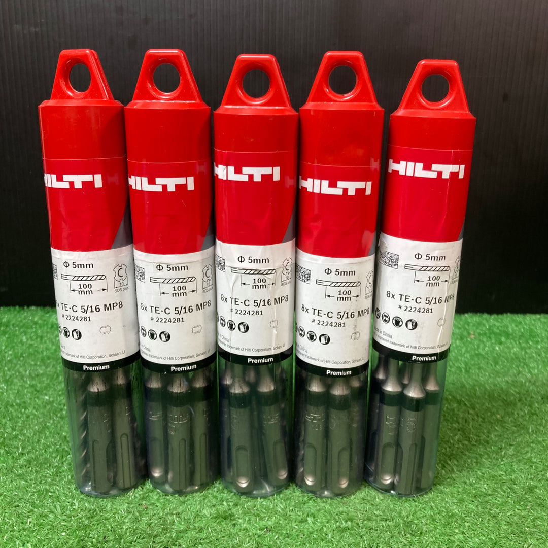 【未使用品(店頭展示品)】HILTI(ヒルティ) 8×TE-C 5/16 MP8 5個セット #2224281