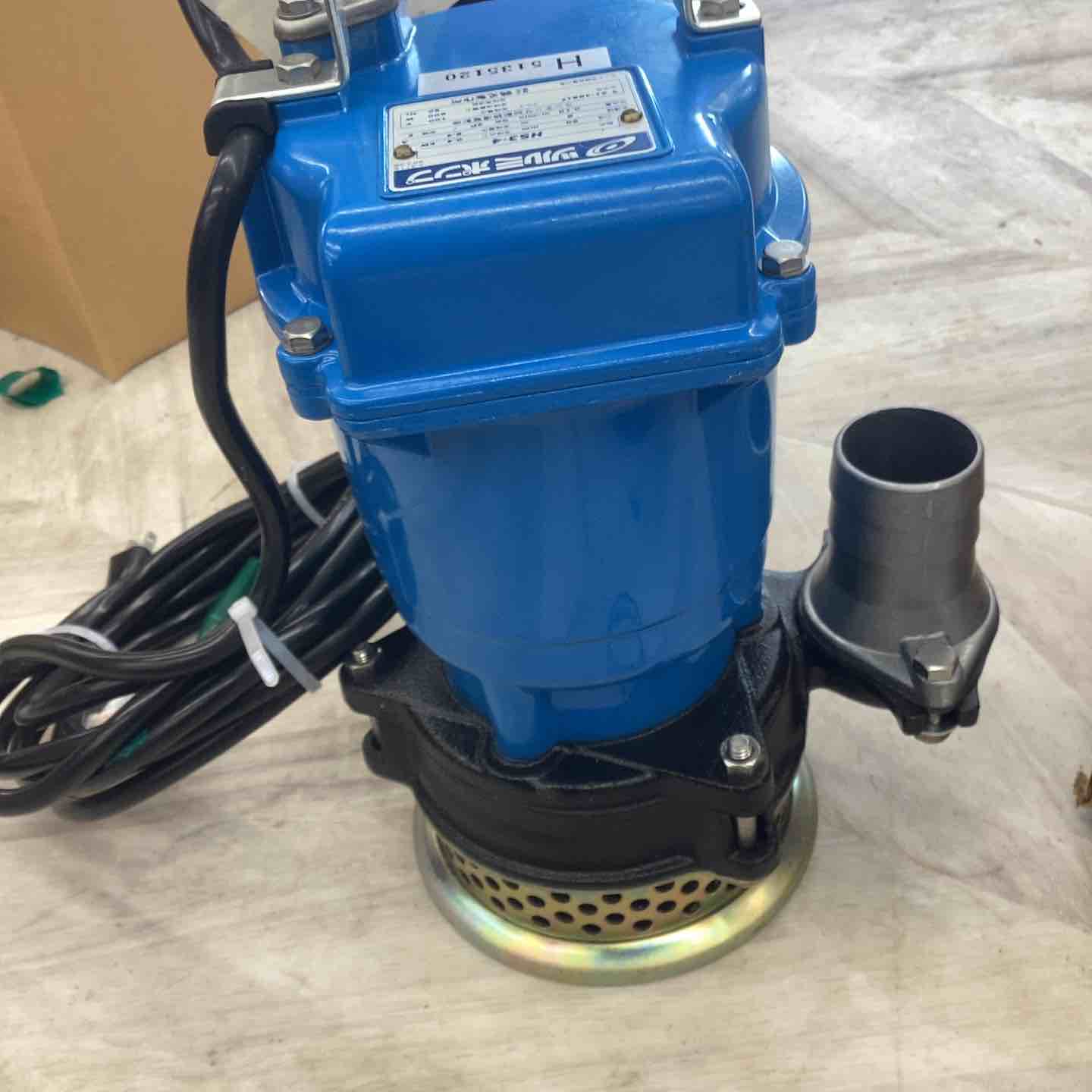 ツルミ 工事用ハイスピン水中ポンプ HS3-4 本体　20mホースつき ▽鶴見製作所 ツルミ 工事用 バイスピン水中ポンプ HS3-4 【越谷店