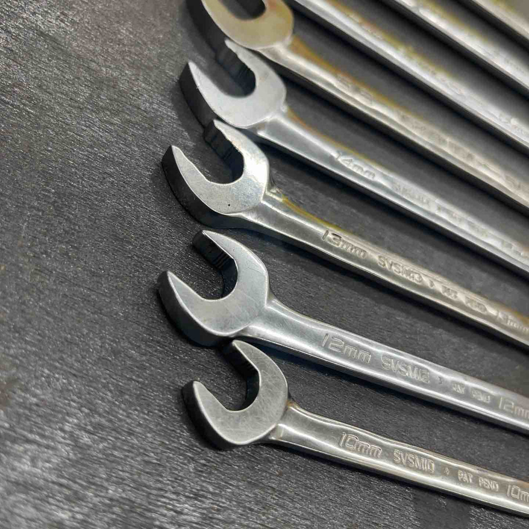スナップオン(Snap-on)VSM5222B VSM5219A VS20B SVSM17 SVSM14 SVSM13 SVSM12 SVSM10　22,19,5/8,17,14,13,12,10 オープンエンドレンチ 8点　【越谷店】