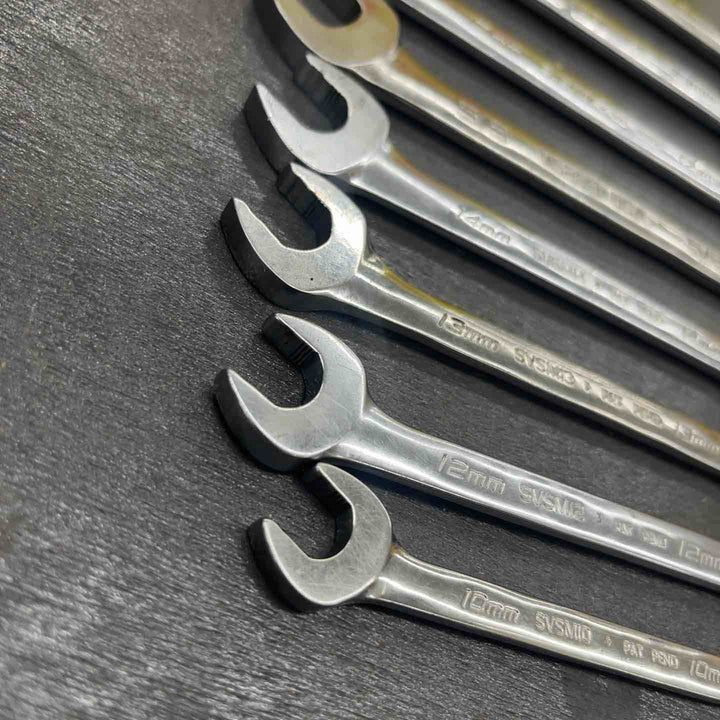 スナップオン(Snap-on)VSM5222B VSM5219A VS20B SVSM17 SVSM14 SVSM13 SVSM12 SVSM10　22,19,5/8,17,14,13,12,10 オープンエンドレンチ 8点　【越谷店】