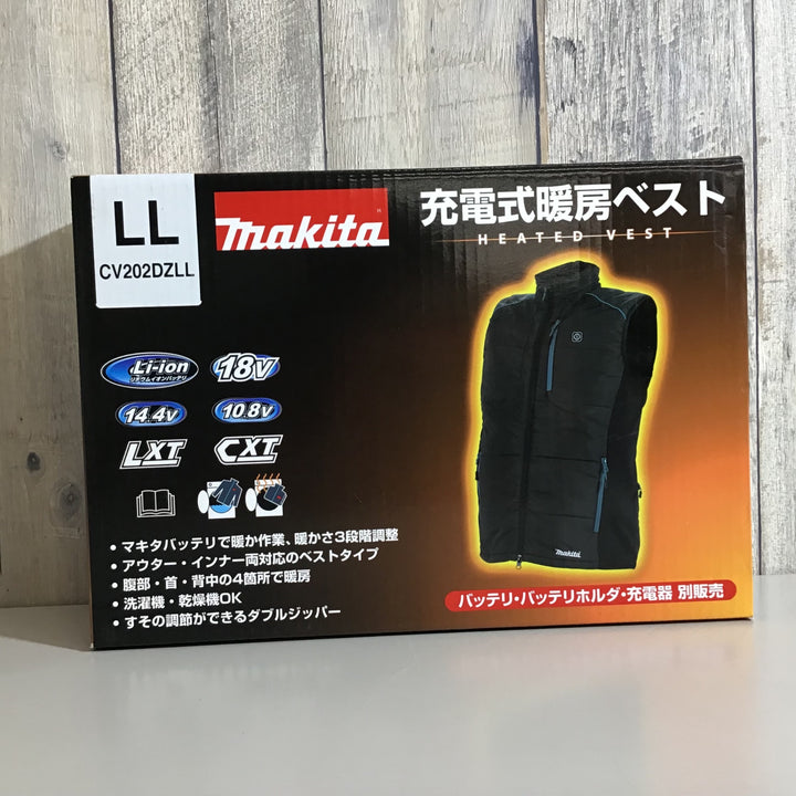 【未使用品】★即決価格★ マキタ makita 充電式暖房ベスト サイズ LL CV202DZ 本体のみ【戸田店】