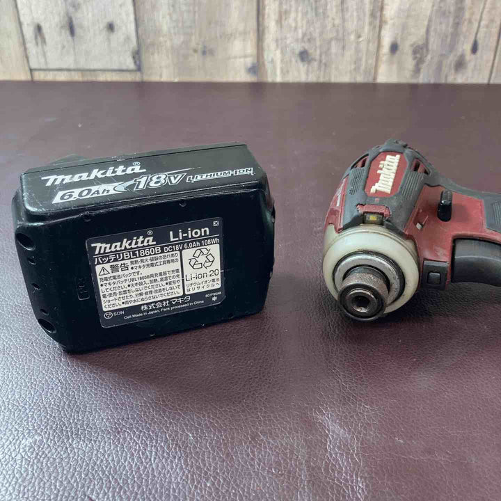 【中古品】マキタ(makita) コードレスインパクトドライバー TD172DZAR 18V バッテリー1個付属【東大和店】
